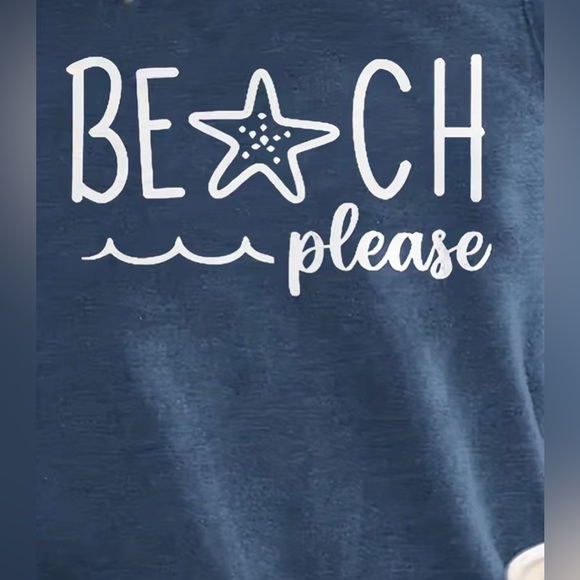 Beach Please Tank in Peacock Blue 🦚🏝☀️🕶 - Picture 2 of 3